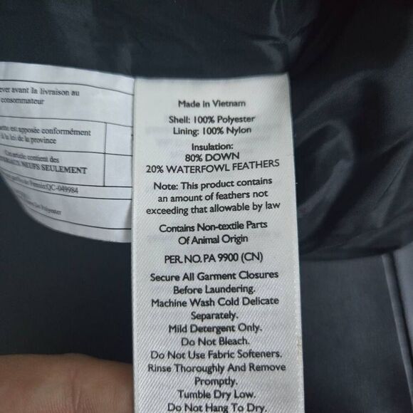 Eddie Bauer Mens Down Puffer Vest Size XL Blue Full Zip Outdoor Hiking Layers - Picture 5 of 7